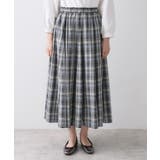 【ウエストゴム/洗える】映えチェック柄スカート | Dessin | 詳細画像16 