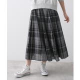 【ウエストゴム/洗える】映えチェック柄スカート | Dessin | 詳細画像5 