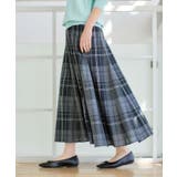 【ウエストゴム/洗える】映えチェック柄スカート | Dessin | 詳細画像9 