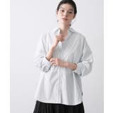 サックスブルー(390) | 【洗える】バックボタンオーバーシャツ | Dessin