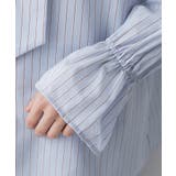 【洗える】フリルボウタイストライプブラウス | Dessin | 詳細画像19 