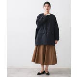 【花粉ガード/撥水加工/洗える】クルーネックスプリングコート | Dessin | 詳細画像15 