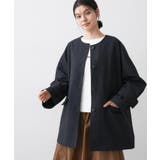 【花粉ガード/撥水加工/洗える】クルーネックスプリングコート | Dessin | 詳細画像12 