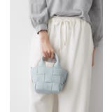 サックスブルー(090) | 【2WAY/軽量】メッシュシリーズミニトートバッグ | Dessin