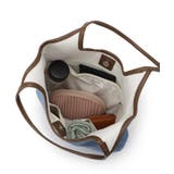 【軽量】ロゴプリントデニム×帆布トートバッグ | Dessin | 詳細画像12 