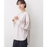 【体型カバー/レイヤード/洗える】ジョーゼットプルオーバーブラウス | Dessin | 詳細画像11 