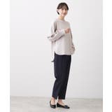 【体型カバー/レイヤード/洗える】ジョーゼットプルオーバーブラウス | Dessin | 詳細画像12 