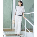 【洗える】バイカラーボクシーシルエットニット | Dessin | 詳細画像3