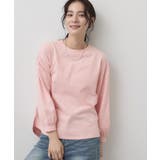 ピンク(071) | バックヘンリーカットソー長袖 | Dessin