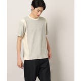 ライトベージュ(251) | サイドパネル切替Tシャツ | Dessin