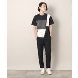 ツイード切替ブロックTシャツ | Dessin | 詳細画像6