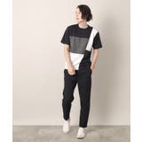 ツイード切替ブロックTシャツ | Dessin | 詳細画像7