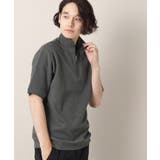 チャコールグレー(014) | ハーフジップカットソー | Dessin