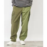 カーキ(027) | バイカラーカーゴパンツ | Dessin