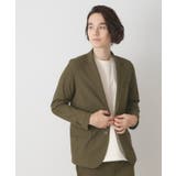 カーキ(028) | シングルテーラードジャケット | Dessin