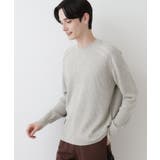 【洗える】コットンカシミヤワッフルプルオーバー | Dessin | 詳細画像5