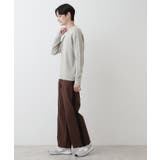 【洗える】コットンカシミヤワッフルプルオーバー | Dessin | 詳細画像7