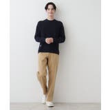 【洗える】コットンカシミヤワッフルプルオーバー | Dessin | 詳細画像10