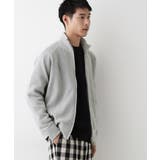 【洗える】モールジップカーディガン | Dessin | 詳細画像1