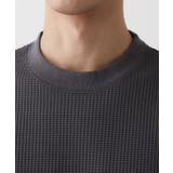 【洗える】ソロテックスワッフルクルーネック | Dessin | 詳細画像16