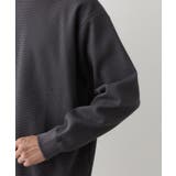 【洗える】ソロテックスワッフルクルーネック | Dessin | 詳細画像17