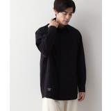 ブラック(019) | 【撥水・洗える】プラドットボタンシャツ | Dessin