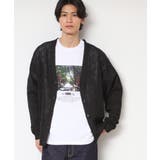 【UV・洗える】透け柄ニットカーディガン | Dessin | 詳細画像1