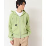 ライトグリーン(020) | 【洗える】フーデッドジップパーカ | Dessin