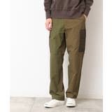 カーキ(027) | 【洗える】配色カーゴパンツ | Dessin