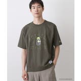チャコールグレー(014) | ガチャピン・ムック コラボTシャツ | Dessin