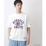 ホワイト(602) | ガチャピン・ムック コラボTシャツ | Dessin