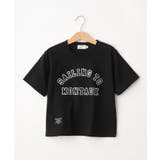 ブラック(019) | 【リンクコーデ】ロゴプリントTシャツ | Dessin