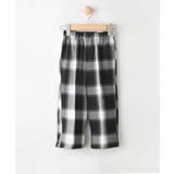 ブラック(319) | 【リンクコーデ】チェックパンツ | Dessin