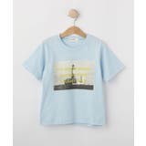 ブルー(092) | 【大人とリンクコーデ】フォトプリントTシャツ | Dessin