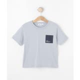 ブルー(092) | 【洗える】オーガニックコットン 半袖Tシャツ | Dessin