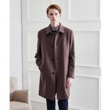 モカブラウン(042) | 【LIMITED】ウール混ステンカラーコート | TAKEO KIKUCHI