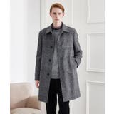 チャコールグレー(213) | 【LIMITED】ウール混ステンカラーコート | TAKEO KIKUCHI