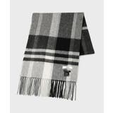 ブラック(219) | チェックカシミヤマフラー | TAKEO KIKUCHI