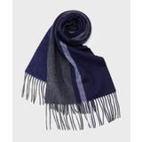 【ラッピング巾着セット】カシミヤブレンドパネルマフラー | TAKEO KIKUCHI | 詳細画像3 