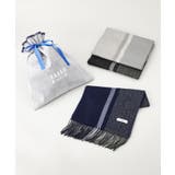 【ラッピング巾着セット】カシミヤブレンドパネルマフラー | TAKEO KIKUCHI | 詳細画像2 