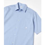 サックスブルー(090) | 【LIMITED】ワンポイント刺繍 半袖シャツ | TAKEO KIKUCHI