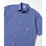 ブルー(392) | 【LIMITED】ワンポイント刺繍 半袖シャツ | TAKEO KIKUCHI