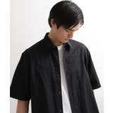 【LIMITED】ワンポイントロゴ刺繍 綿麻半袖シャツ | TAKEO KIKUCHI | 詳細画像20 