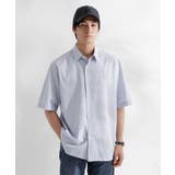 【LIMITED】ワンポイントロゴ刺繍 綿麻半袖シャツ | TAKEO KIKUCHI | 詳細画像44 