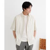 【LIMITED】ワンポイント刺繍 綿麻チェック 半袖シャツ | TAKEO KIKUCHI | 詳細画像18 