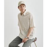 【LIMITED】ワンポイント刺繍 綿麻チェック 半袖シャツ | TAKEO KIKUCHI | 詳細画像21 