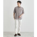 【LIMITED】ワンポイント刺繍 綿麻チェック 半袖シャツ | TAKEO KIKUCHI | 詳細画像14 