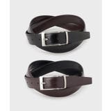 表ブラック裏ブラウンスムース(519) | 【GIFT】リバーシブル ビジネス ベルト | TAKEO KIKUCHI