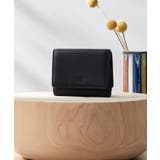 ブラック(019) | ソフトシュリンクレザー 三つ折り財布 | TAKEO KIKUCHI