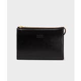 ブラック(019) | レザーガジェットポーチ | TAKEO KIKUCHI